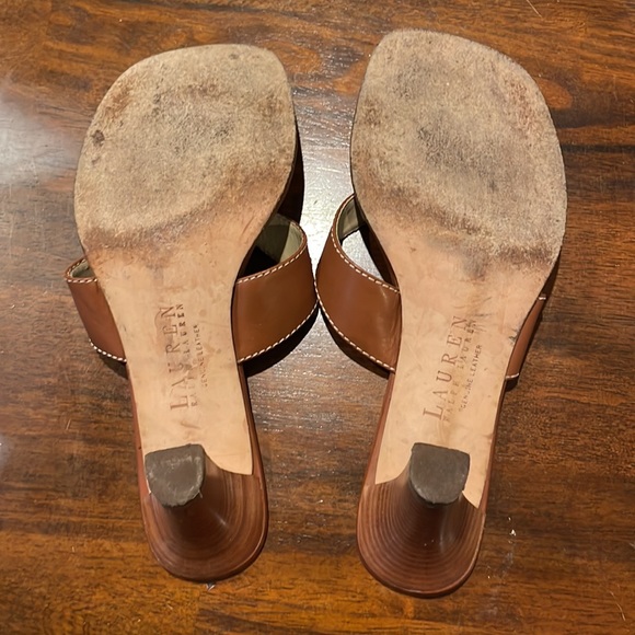 Ralph Lauren leather heel slides (sz 8) - Picture 4 of 10